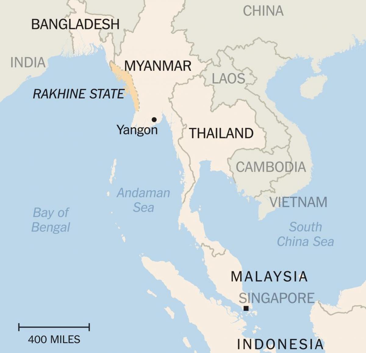 rakhine state ಮ್ಯಾನ್ಮಾರ್ ನಕ್ಷೆ