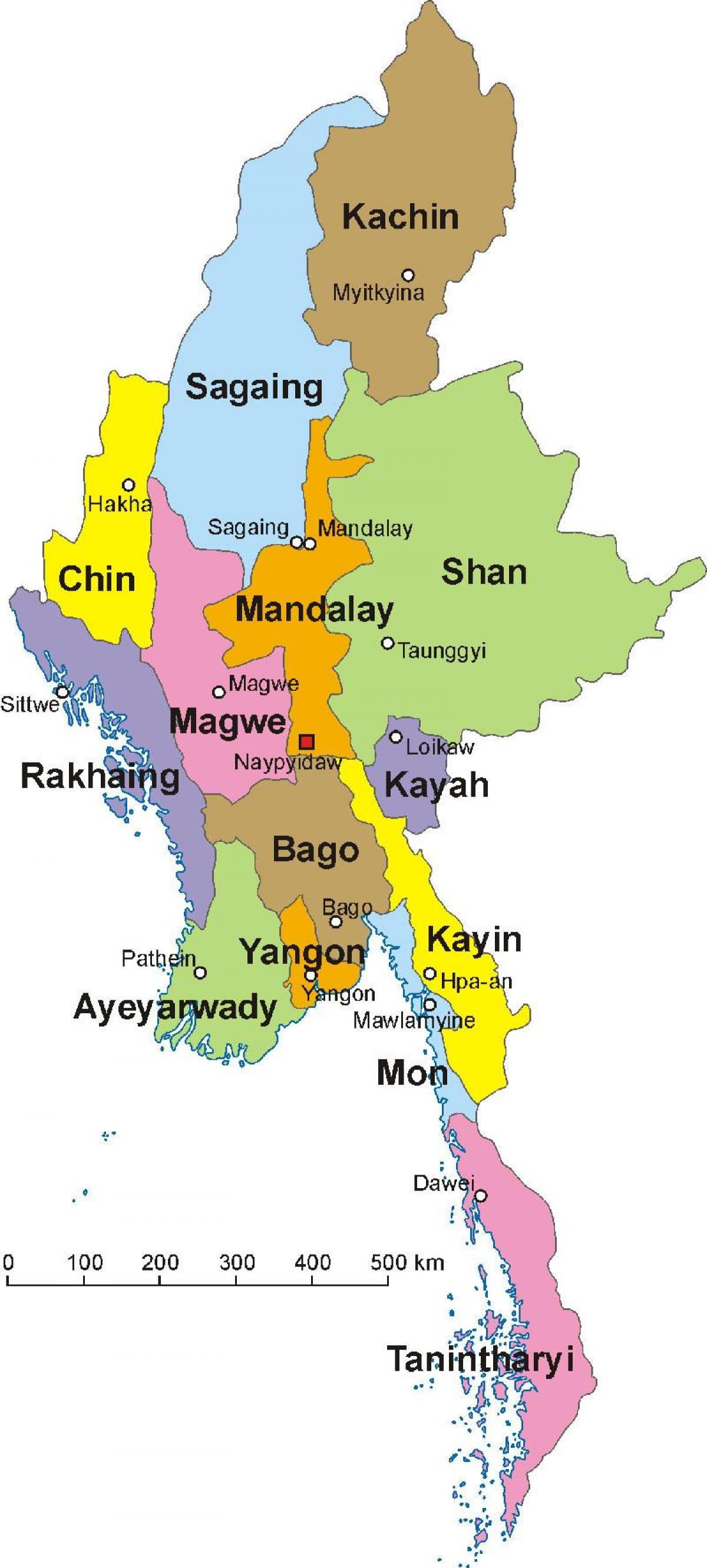ನಕ್ಷೆ ಮ್ಯಾನ್ಮಾರ್ ಚಿತ್ರ