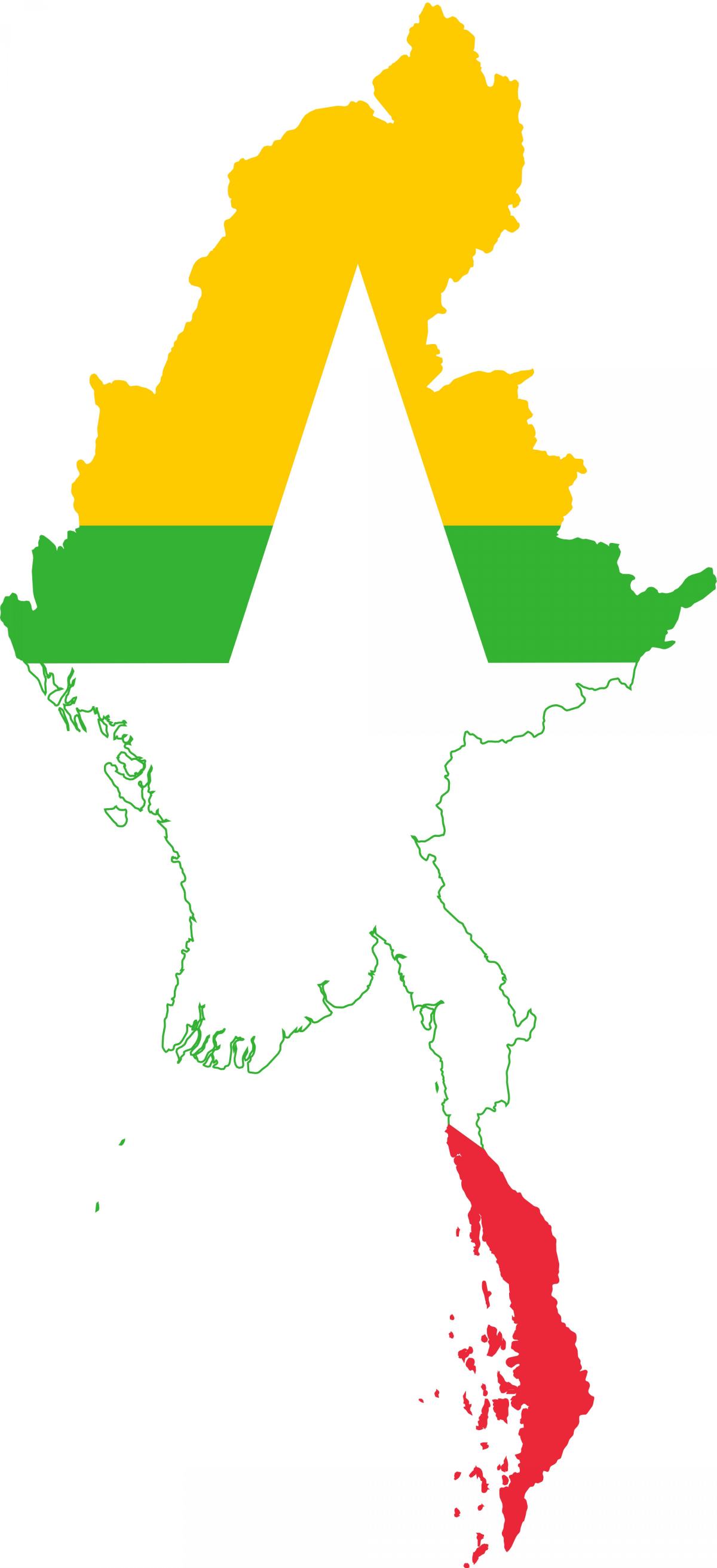 ನಕ್ಷೆ ಮ್ಯಾನ್ಮಾರ್ ಲೋಗೋ