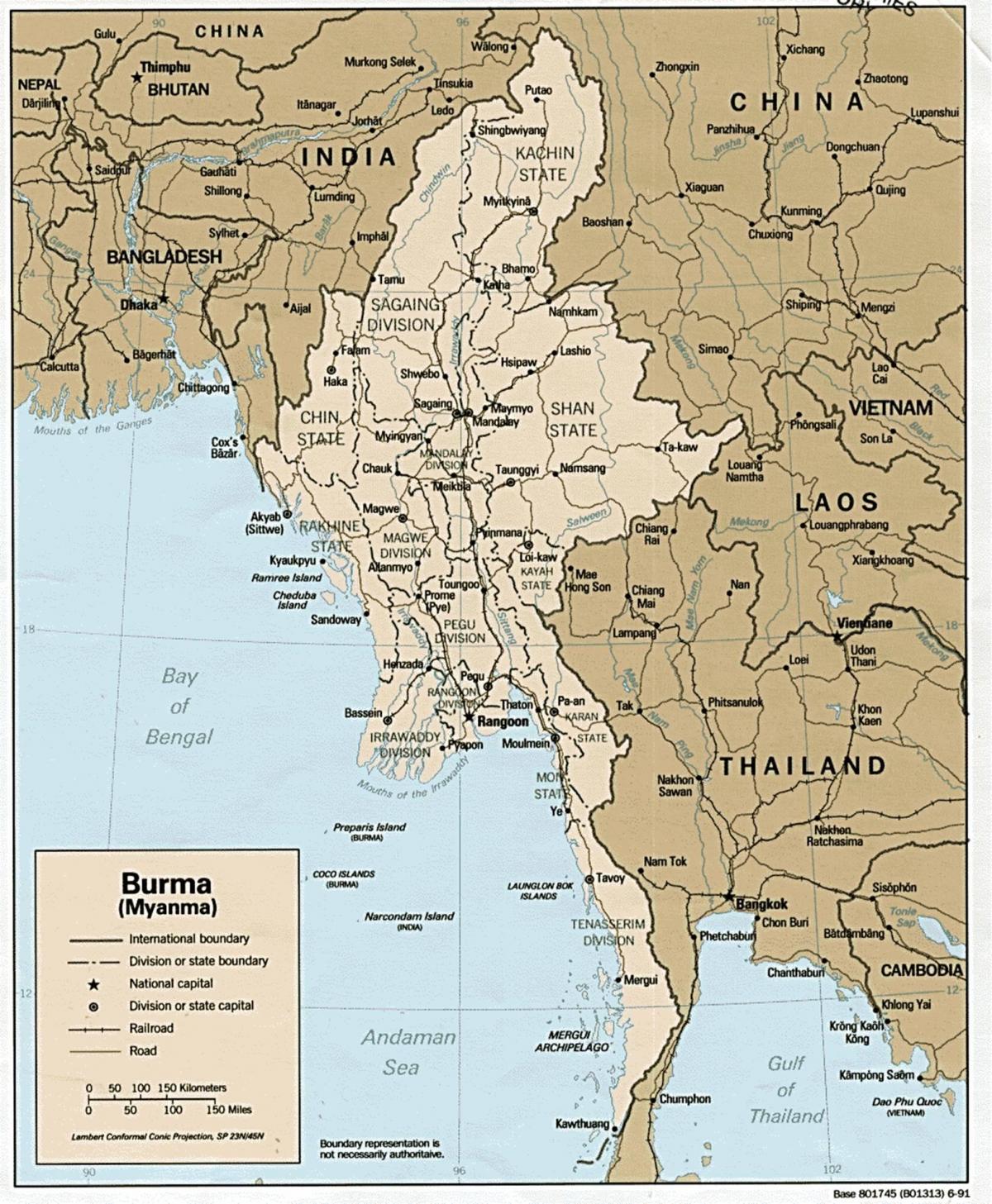 yangon Burma ನಕ್ಷೆ